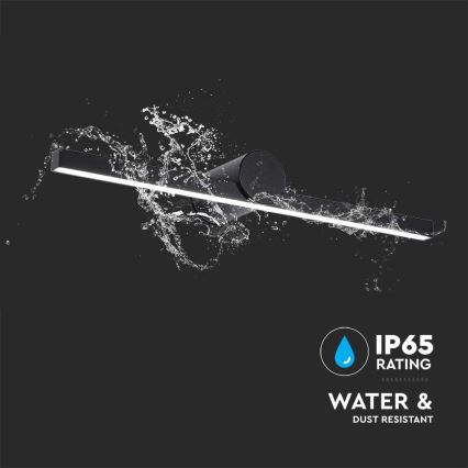 LED oświetlenie lustrzane do łazienki 10W/230V 3000K IP65 czarne