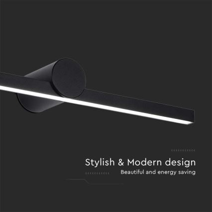 LED oświetlenie lustrzane do łazienki 10W/230V 3000K IP65 czarne