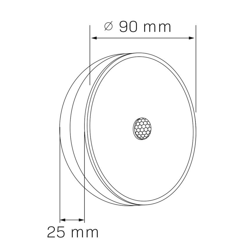 LED Oświetlenie meblowe z czujnikiem LED/1,2W/4,5V 3xAA matowy chrom