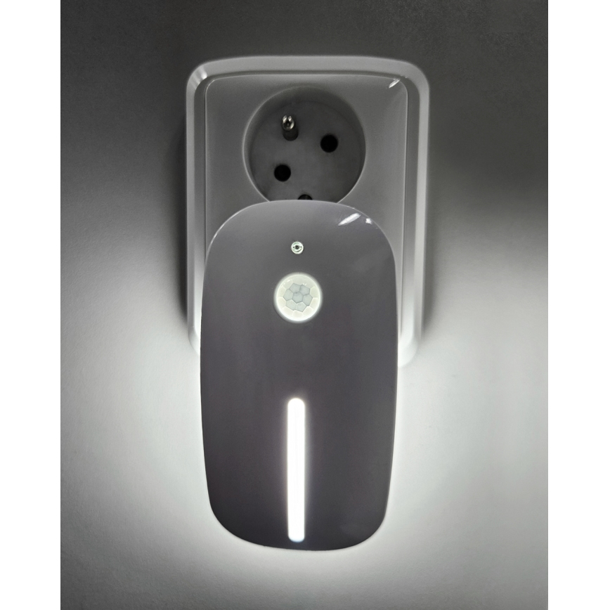 LED Oświetlenie nocne z czujnikiem LED/1W/230V biały