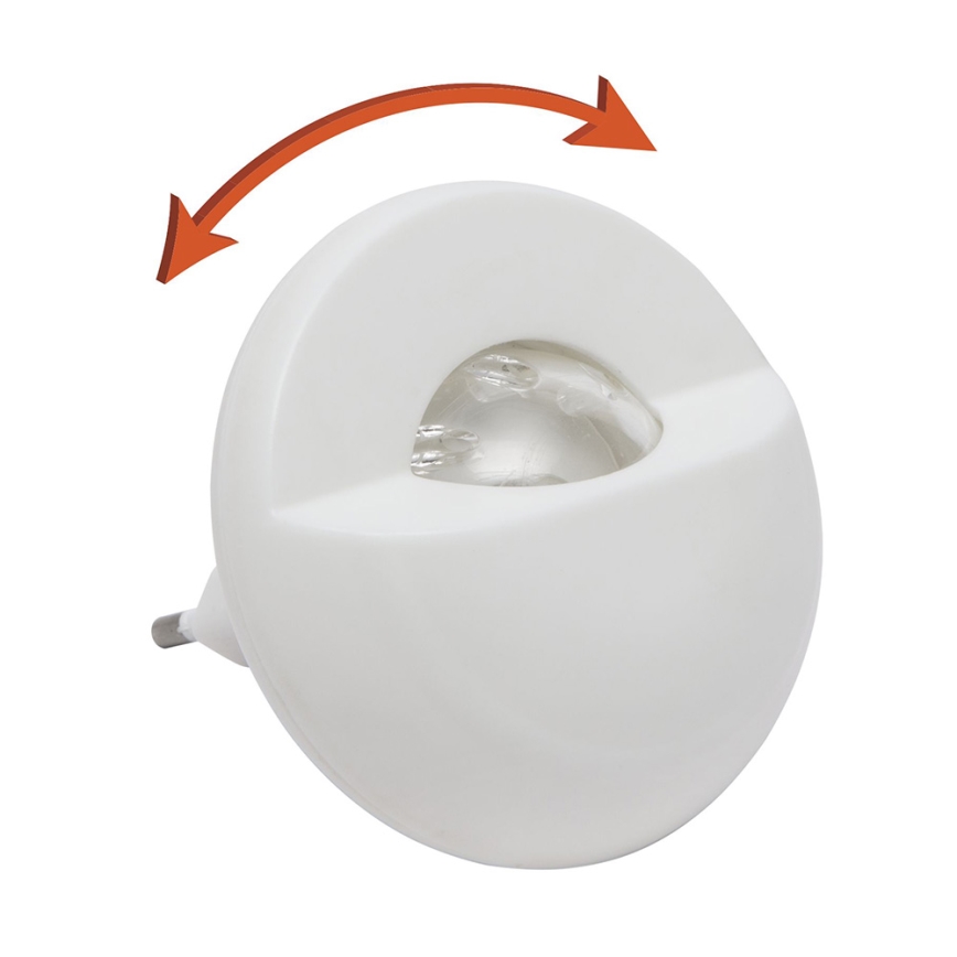 LED Oświetlenie orientacyjne do gniazda z czujnikiem LED/1W/230V 6000K