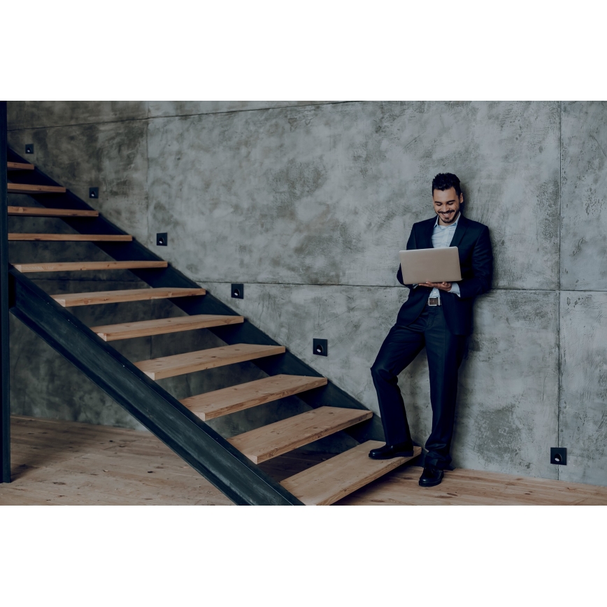 LED Oświetlenie orientacyjne MEFIS LED/0,7W/12V 3000 K czarny