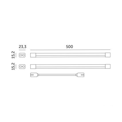 Oprawa LED do uprawy roślin GROWLY 2xLED/8,5W/230V biała