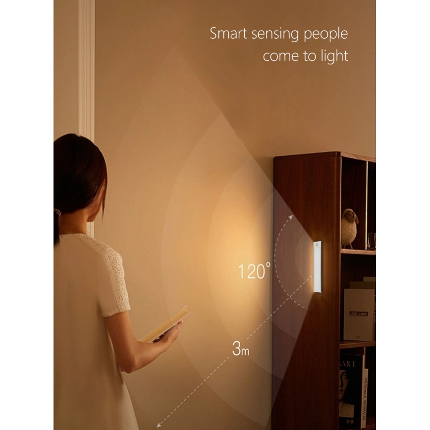 Oprawa LED podszafkowa CABINET-4 z czujnikiem PIR LED/1,5W/230V 1100mAh 4000K