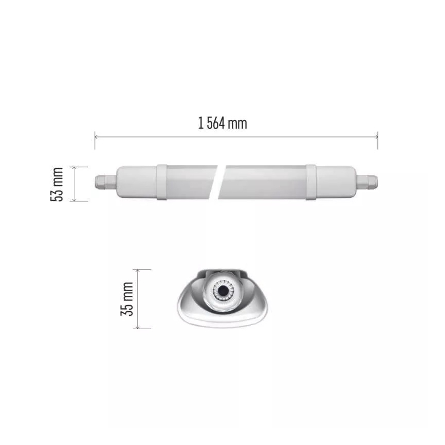 LED Oświetlenie przemysłowe LED/45W/230V IP65 4000K 156,4 cm