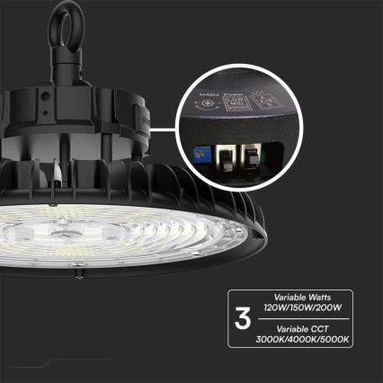 LED Oświetlenie przemysłowe High Bay LED/200W/230V 3000K/4000K/6000K IP65
