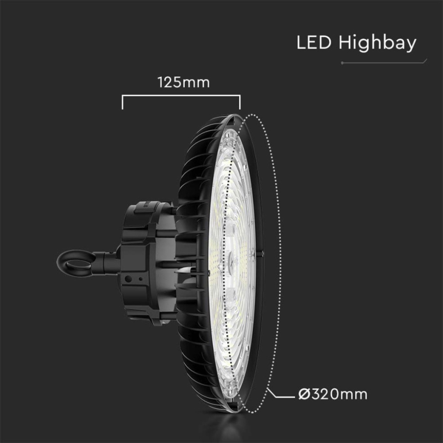 LED Oświetlenie przemysłowe High Bay LED/200W/230V 3000K/4000K/6000K IP65