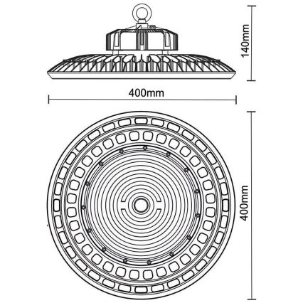 LED Oświetlenie przemysłowe UFO HIGHBAY LED/200W/230V 5000K IP65