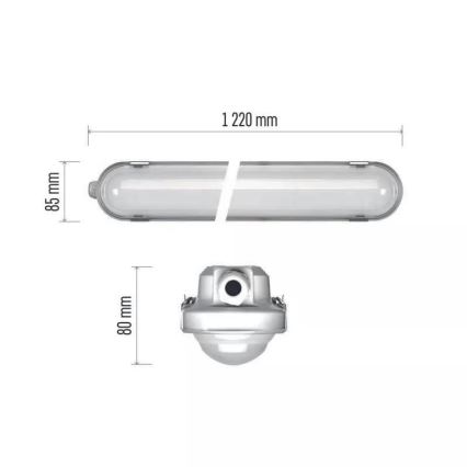 LED Oświetlenie przemysłowe z modułem awaryjnym EMERGENCY LED/40W/230V 4000K 122 cm IP66