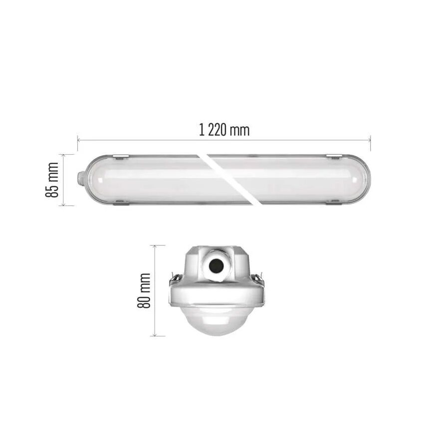 LED Ściemnialne oświetlenie przemysłowe z modułem awaryjnym MISTY LED/32/40/48/54W/230V 4000/6500K IP66