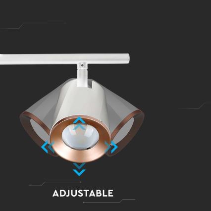 LED oświetlenie punktowe 2xLED/5W/230V 3000K białe