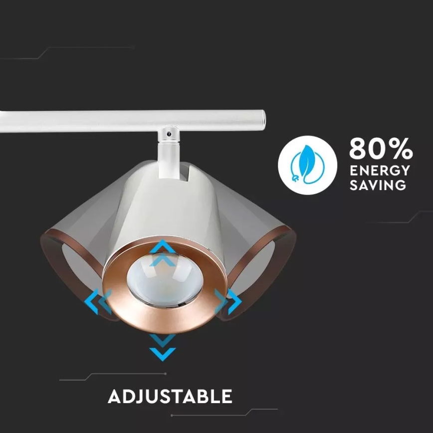 LED Oświetlenie punktowe 3xLED/6W/230V