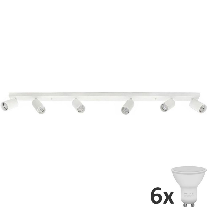 LED Oświetlenie punktowe ANGIE 6xGU10/6W/230V białe