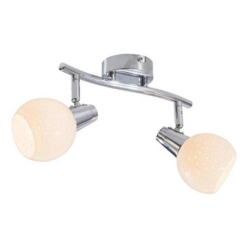 LED Oświetlenie punktowe DOXY 2xE14/4W/230V chrom błyszczący