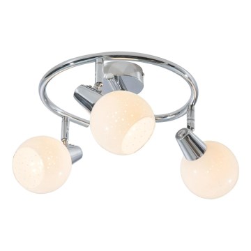 LED Oświetlenie punktowe DOXY 3xE14/4W/230V chrom błyszczący
