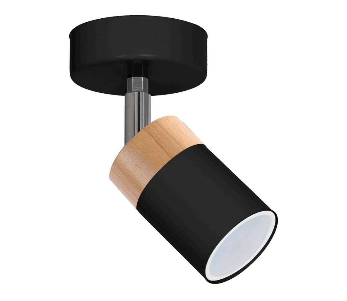 LED Oświetlenie punktowe JOKER BLACK WOOD 1xGU10/8W/230V