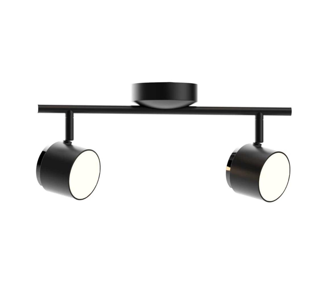 LED Oświetlenie punktowe KUBIK 2xLED/4,2W/230V czarne