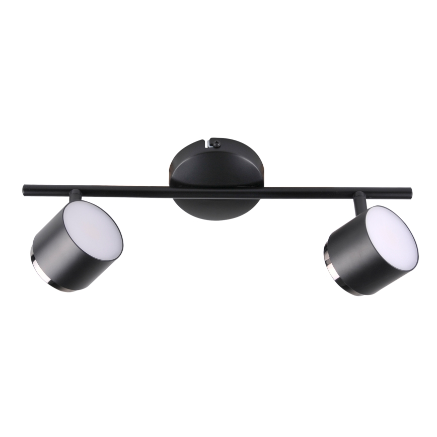 LED Oświetlenie punktowe KUBIK 2xLED/4,2W/230V czarne