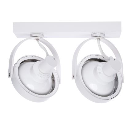 LED Oświetlenie punktowe LUGAR 2xAR111 - GU10/25W/230V