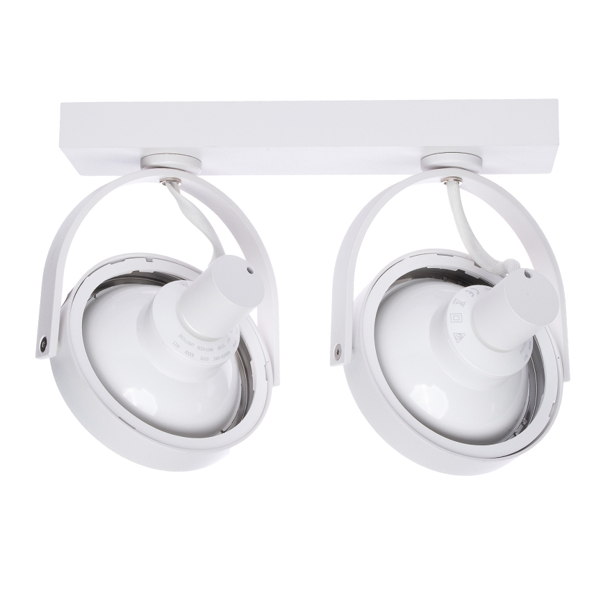 LED Oświetlenie punktowe LUGAR 2xAR111 - GU10/25W/230V