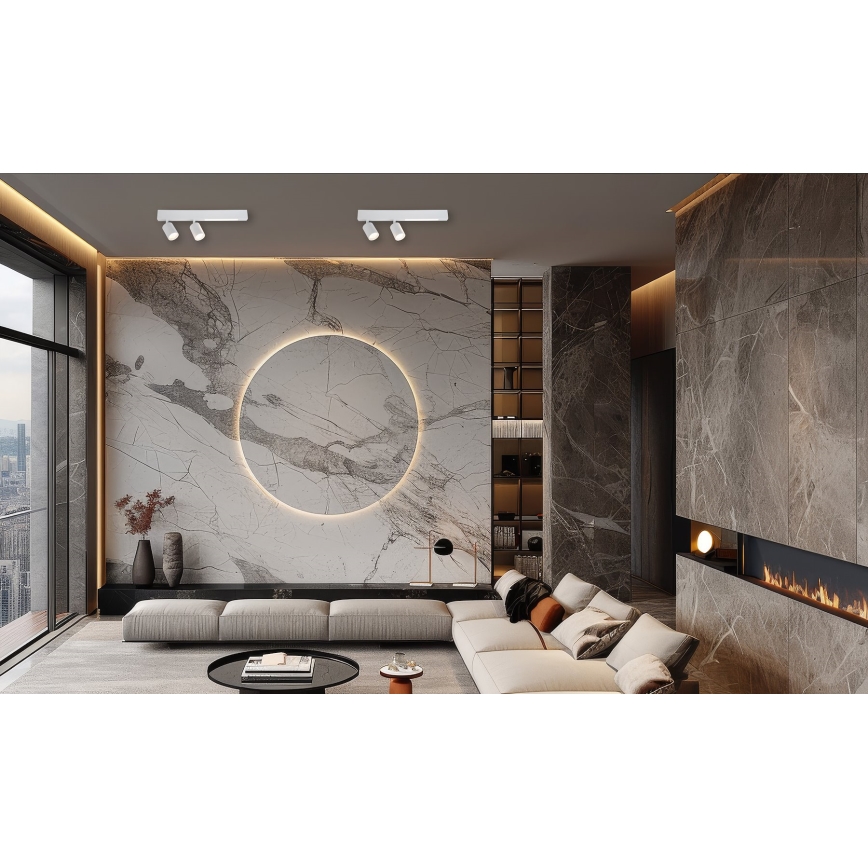 LED Oświetlenie punktowe MAGNET LED/5W/230V + 2xGU10/60W 3000/4000K biały