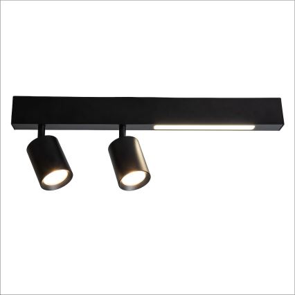 LED Oświetlenie punktowe MAGNET LED/5W/230V + 2xGU10/60W 3000/4000K czarny