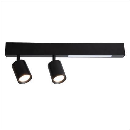 LED Oświetlenie punktowe MAGNET LED/5W/230V + 2xGU10/60W 3000/4000K czarny