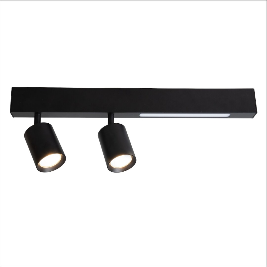 LED Oświetlenie punktowe MAGNET LED/5W/230V + 2xGU10/60W 3000/4000K czarny