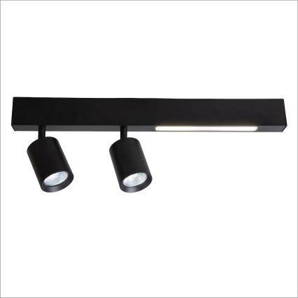 LED Oświetlenie punktowe MAGNET LED/5W/230V + 2xGU10/60W 3000/4000K czarny