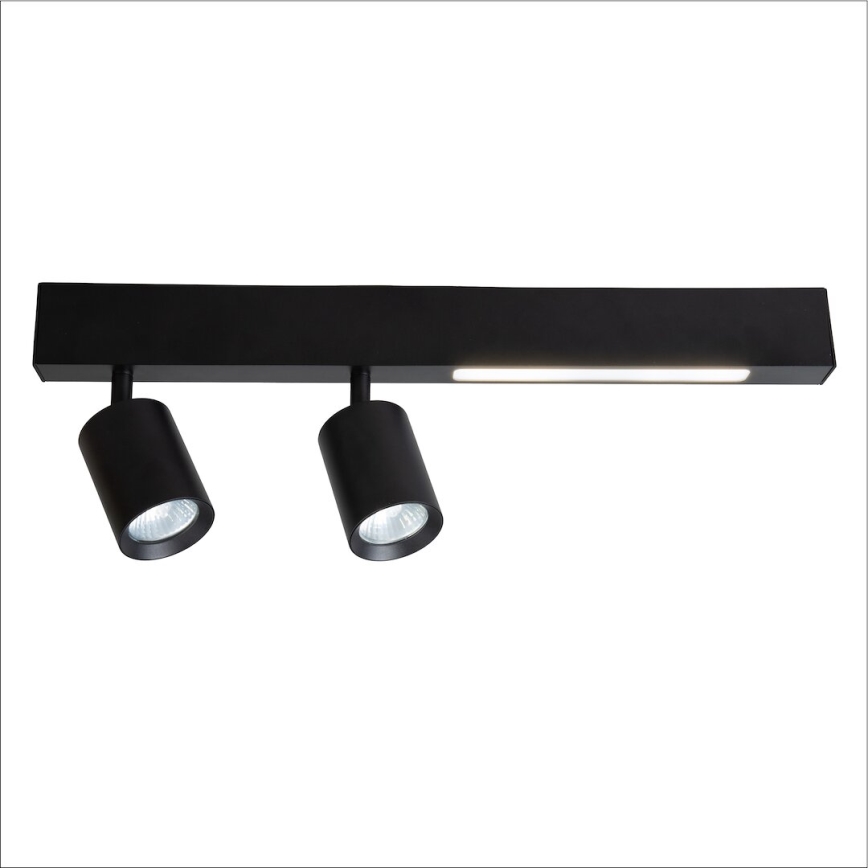 LED Oświetlenie punktowe MAGNET LED/5W/230V + 2xGU10/60W 3000/4000K czarny
