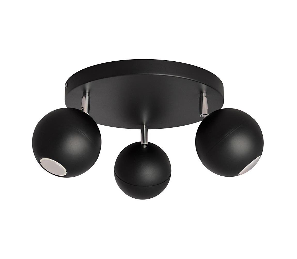 LED Oświetlenie punktowe MIDWAY 3xGU10/4,8W/230V czarne