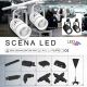 LED Oświetlenie punktowe SCENA LED/20W/230V czarne 4000 K