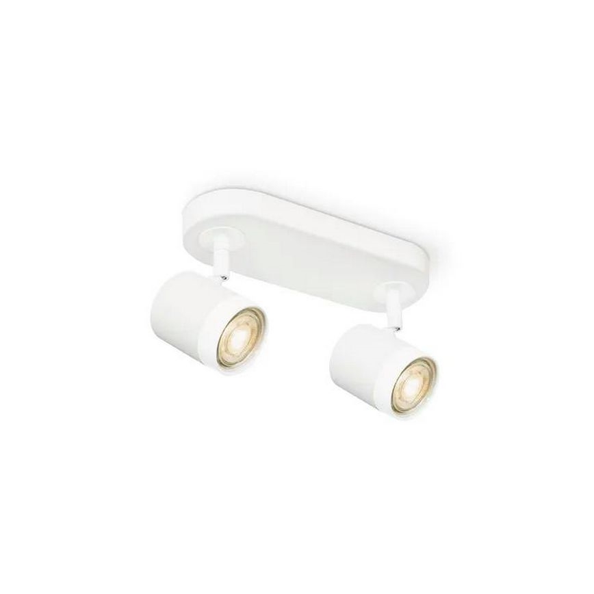 LED Oświetlenie punktowe ściemnialne MANU 2xGU10/5,8W/230V biały
