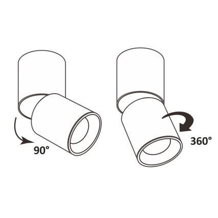 LED Oświetlenie punktowe sufitowe LED/10W/230V