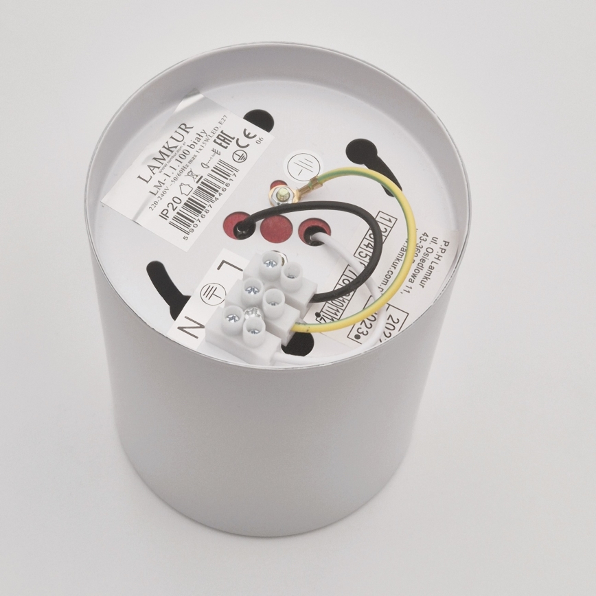 LED Oświetlenie punktowe TACO 1xE27/15W/230V białe