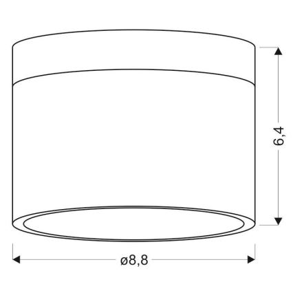LED Oświetlenie punktowe TUBA LED/9W/230V białe/czarne