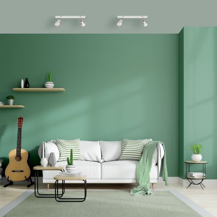 LED Oświetlenie punktowe TUBSSON 2xGU10/4,8W/230V biały/chrom błyszczący