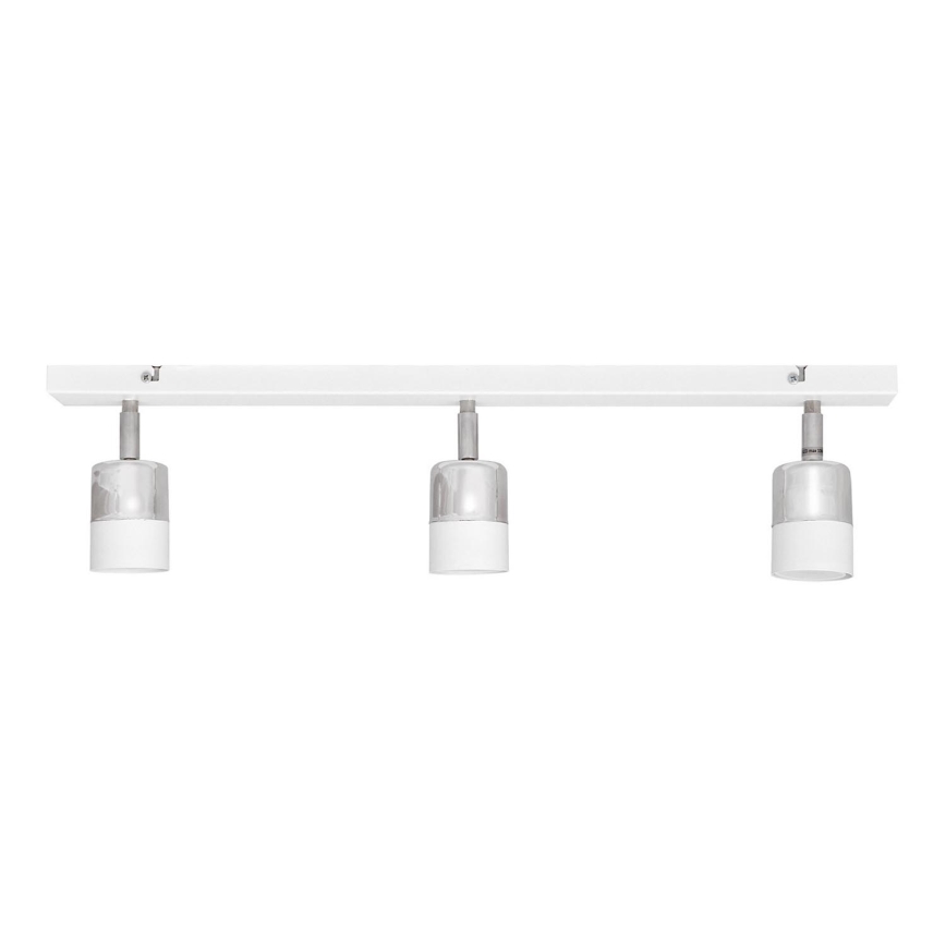 LED Oświetlenie punktowe TUBSSON 3xGU10/4,8W/230V biały/chrom błyszczący
