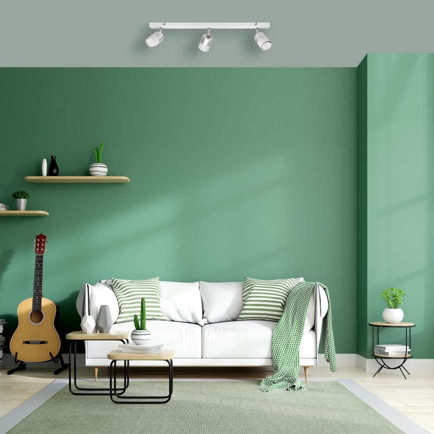 LED Oświetlenie punktowe TUBSSON 3xGU10/4,8W/230V biały/chrom błyszczący