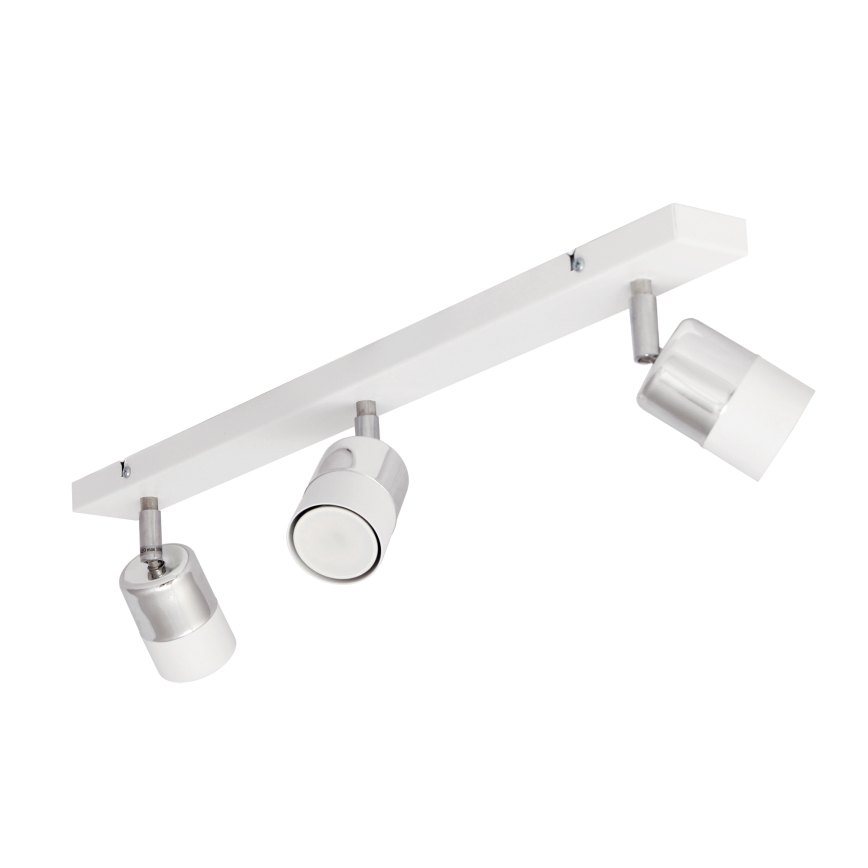 LED Oświetlenie punktowe TUBSSON 3xGU10/4,8W/230V biały/chrom błyszczący