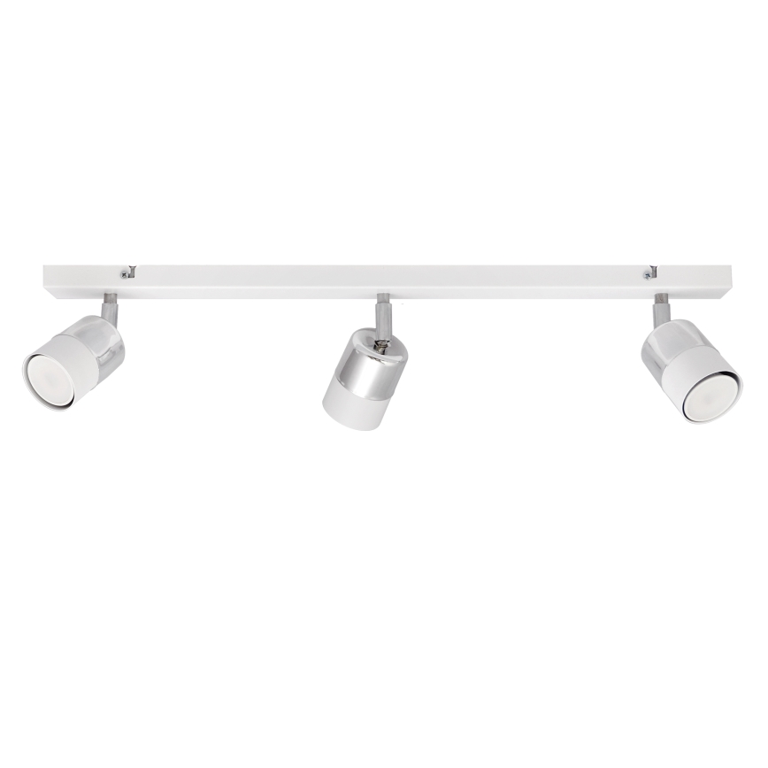 LED Oświetlenie punktowe TUBSSON 3xGU10/4,8W/230V biały/chrom błyszczący