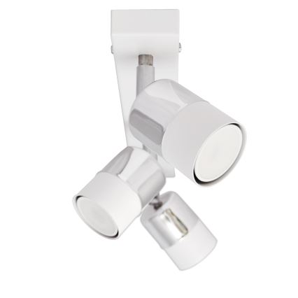 LED Oświetlenie punktowe TUBSSON 3xGU10/4,8W/230V biały/chrom błyszczący