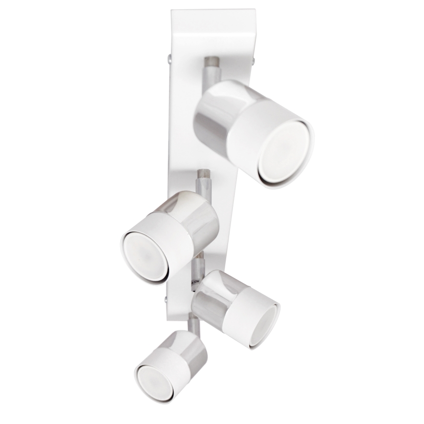 LED Oświetlenie punktowe TUBSSON 4xGU10/4,8W/230V biały/chrom błyszczący