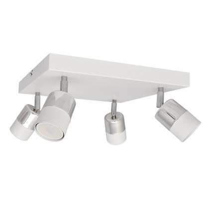 LED Oświetlenie punktowe TUBSSON 4xGU10/4,8W/230V biały/chrom błyszczący