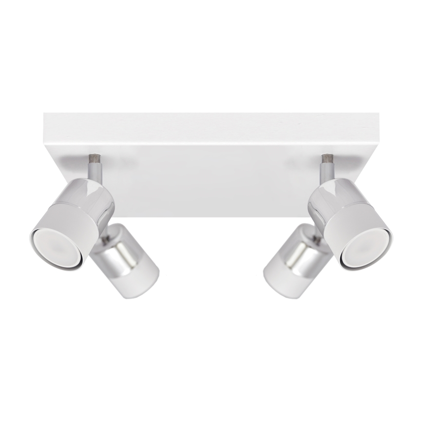 LED Oświetlenie punktowe TUBSSON 4xGU10/4,8W/230V biały/chrom błyszczący