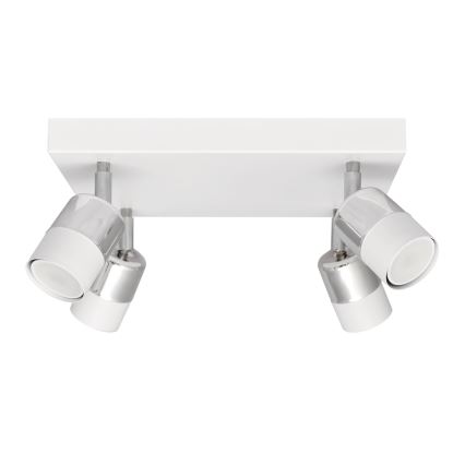 LED Oświetlenie punktowe TUBSSON 4xGU10/4,8W/230V biały/chrom błyszczący