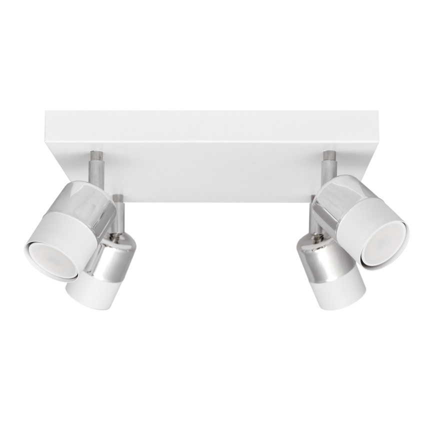 LED Oświetlenie punktowe TUBSSON 4xGU10/4,8W/230V biały/chrom błyszczący