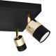 LED Oświetlenie punktowe TUBSSON 4xGU10/6,5W/230V czarne/złote