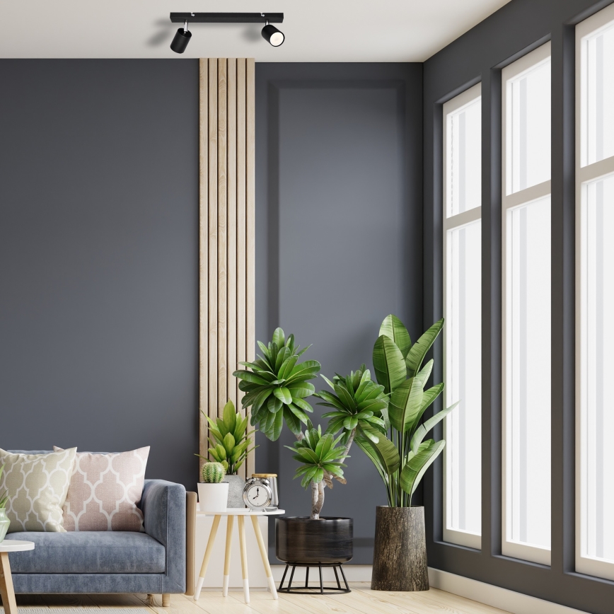LED Oświetlenie punktowe TUNE 2xGU10/4,8W/230V czarny