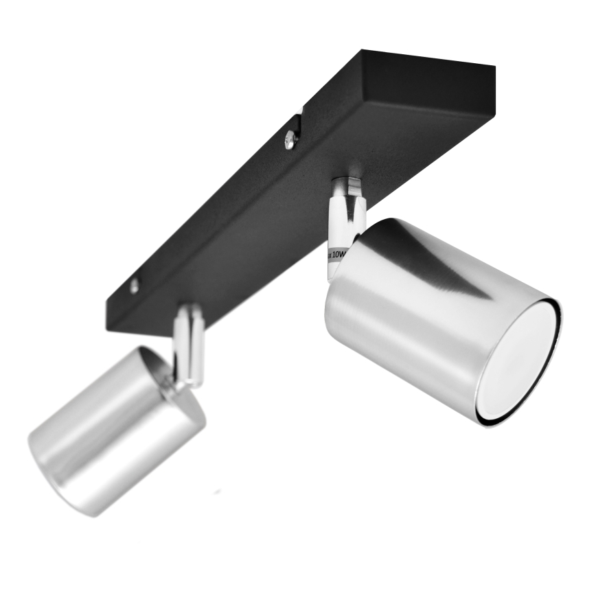 LED Oświetlenie punktowe TUNE 2xGU10/4,8W/230V matowy chrom/czarne